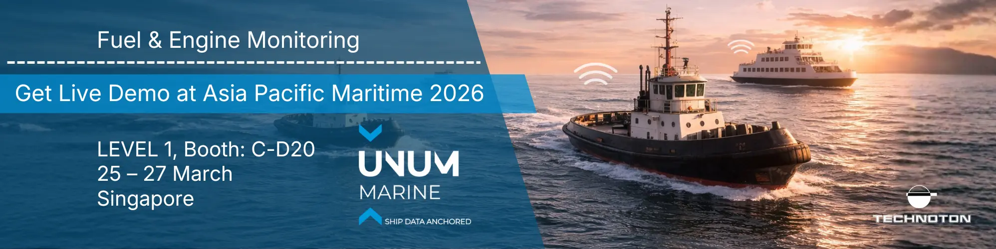See fuel & engine monitoring with UNUM Marine at APM 2026 — Singapore See fuel & engine monitoring with UNUM Marine at APM 2026 — Singapore