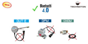 DFM flow meter, DUT-E fuel level sensor, GNOM axle load sensor - with BLE interface