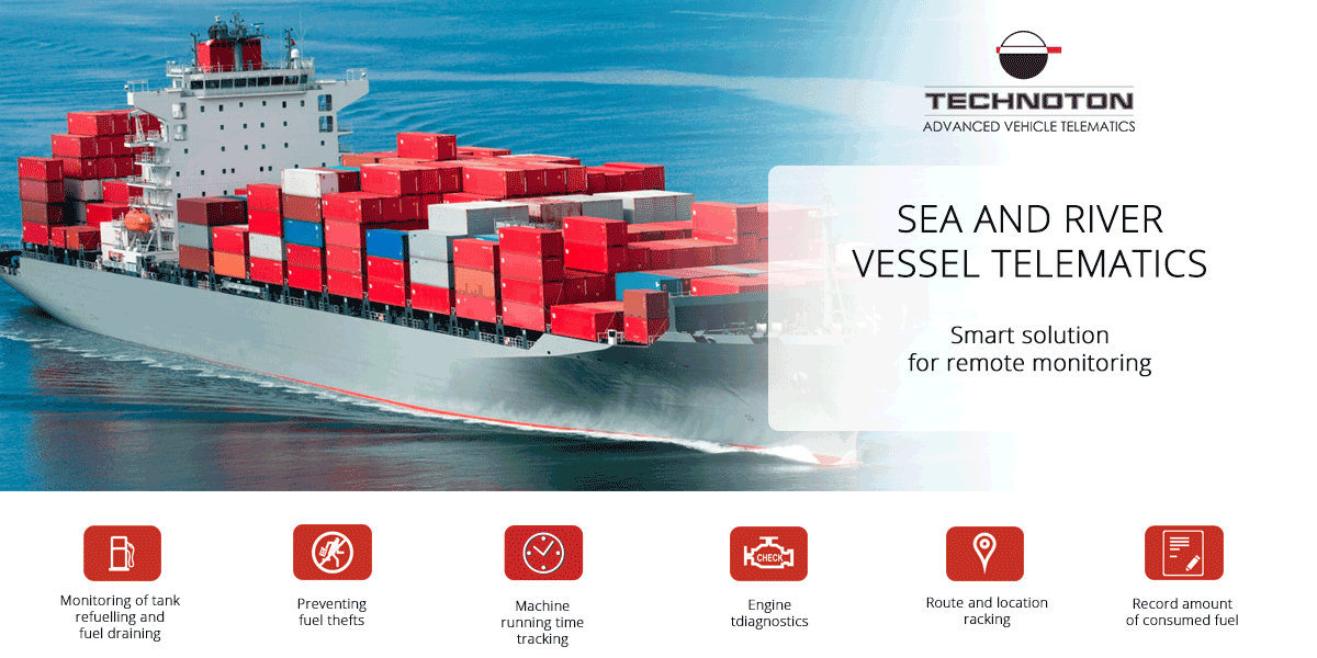Sea and river vessel telematics