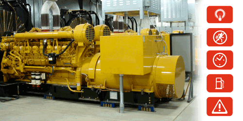 Diesel generator monitoring system