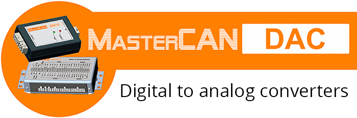 MasterCAN DAC i/o module 
