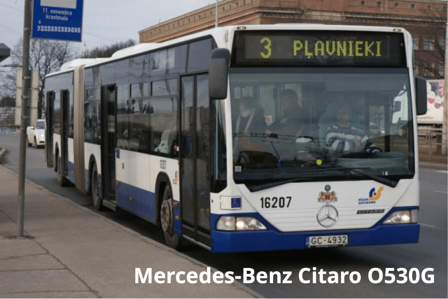 Контроль топлива автобусов Mercedes-Benz Citaro O530G