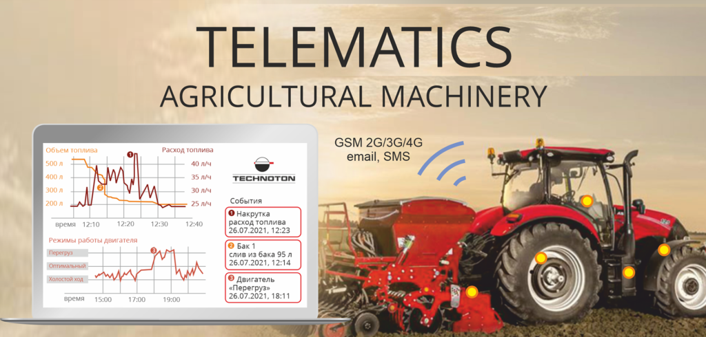 Agricultural machinery telematics