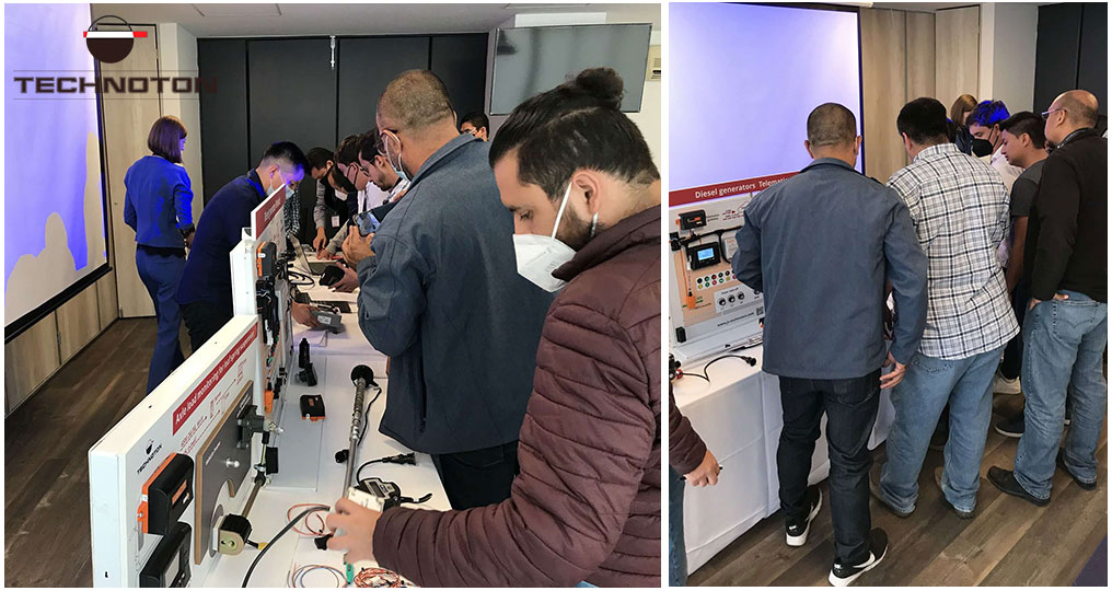 Teleamtics system set up training at Technoton workshop in Mexico 