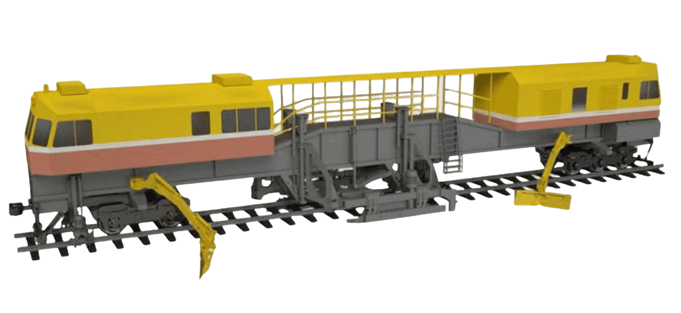 Track alignment, ballast section compacting and equalising machine