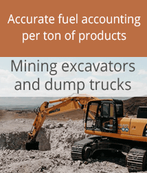Mining and quarrying - fuel accounting per ton of products