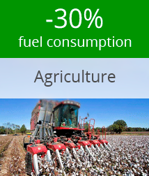 Fuel consumption monitoring of tractors and harvesters