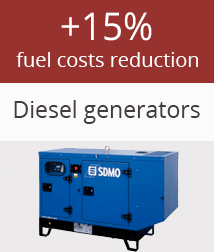 Diesel generators fuel consumption monitoring for GSM base stations