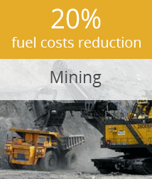 Reducing fuel cost in mining