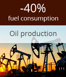 Fuel consumption monitoring of oil production equipment