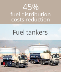 Reducing fuel costs in construction