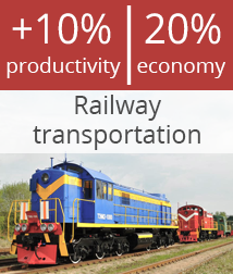 Increase in productivity of realway transport