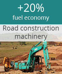 Fuel theft prevention on road building machinery