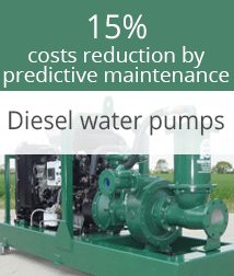 Diesel water pumps fuel monitoring for predictive maintenance