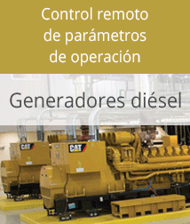Control remoto de parámetros de operación de generadores diesel