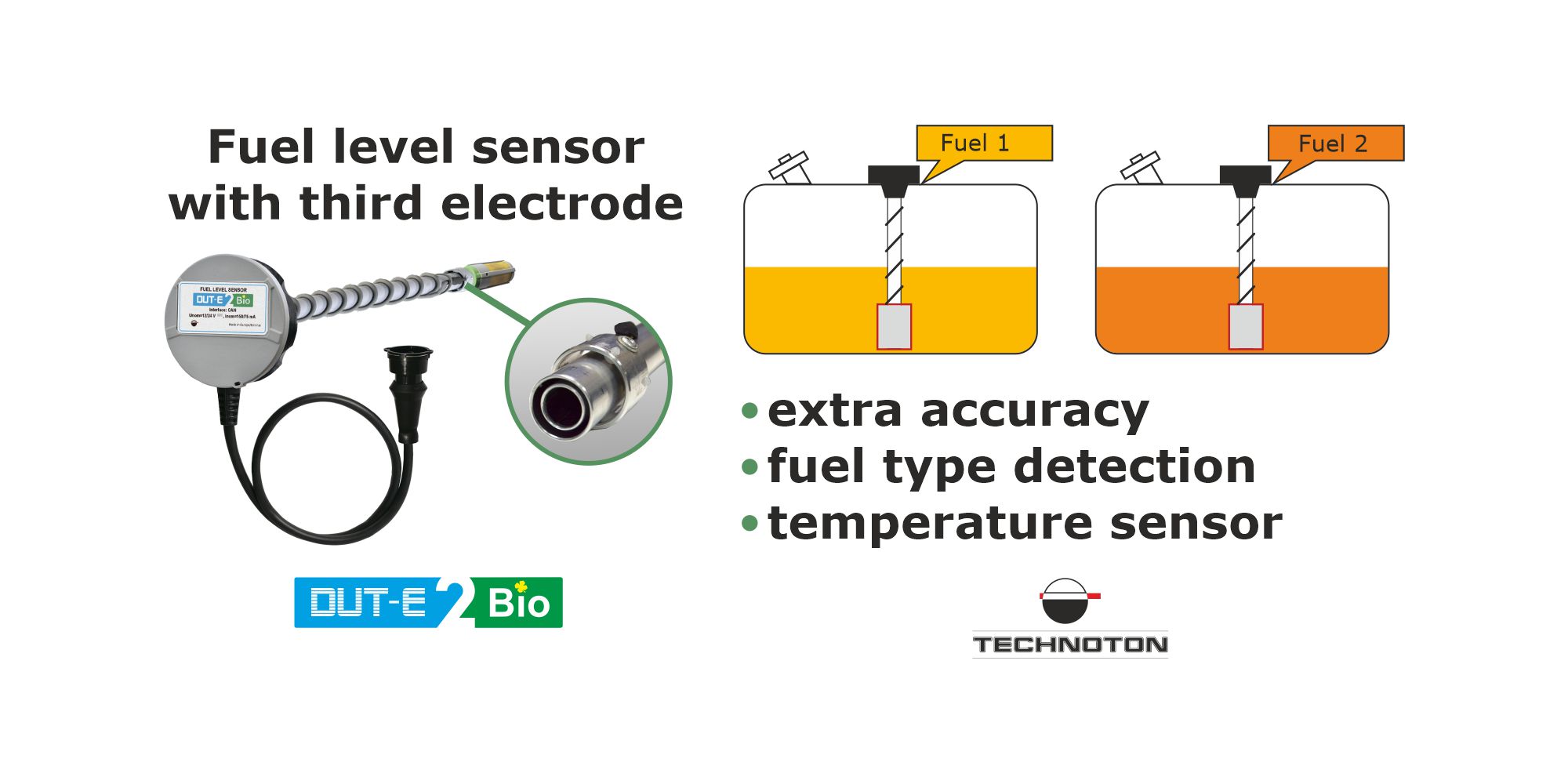 Differential fuel level sensor DUTE 2Bio