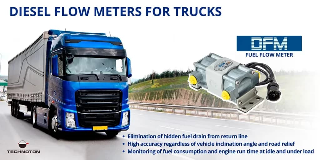 Diesel flow meters for trucks