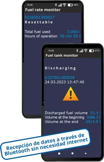 Aplicación móvil para monitoreo de combustible en tanques estacionarios