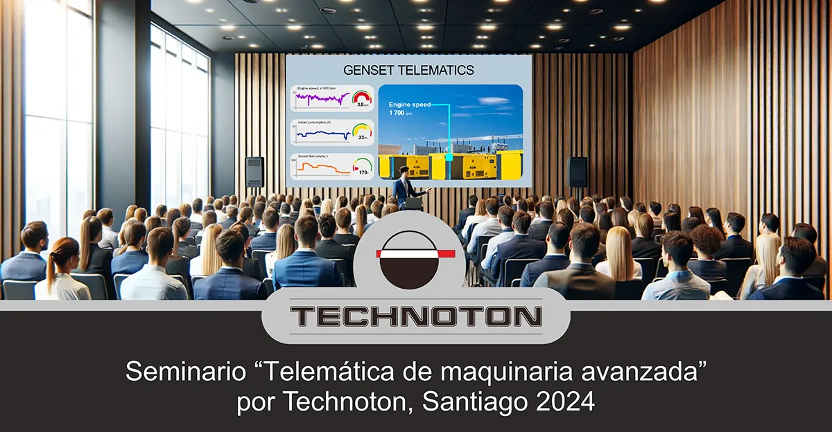 Seminario “Telemática de maquanaria avanzada” por Technoton, Santiago 2024