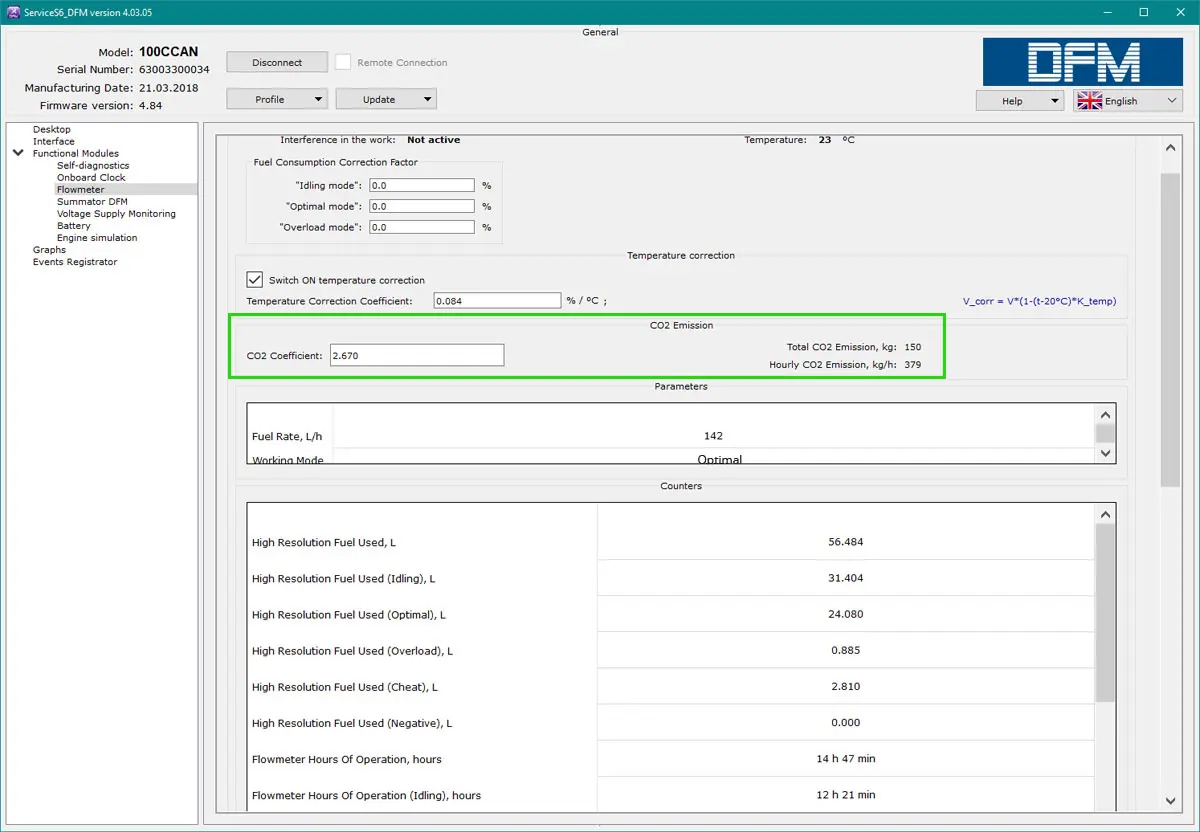 Service S6 DFM pour le calcul des émissions de CO₂ des machines lourdes