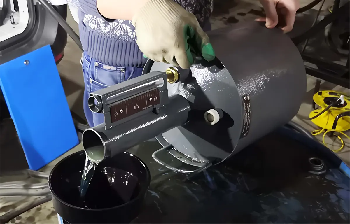 Le calibrage manuel du réservoir de carburant à l’aide d’un récipient étalon prend plusieurs heures. Le calibrage manuel du réservoir de carburant à l’aide d’un récipient étalon prend plusieurs heures.