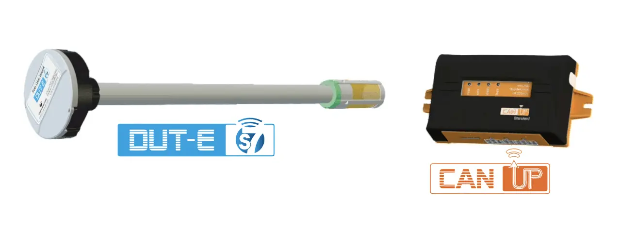 Capteur de niveau de carburant DUT-E S7 et passerelle télématique CANUp
