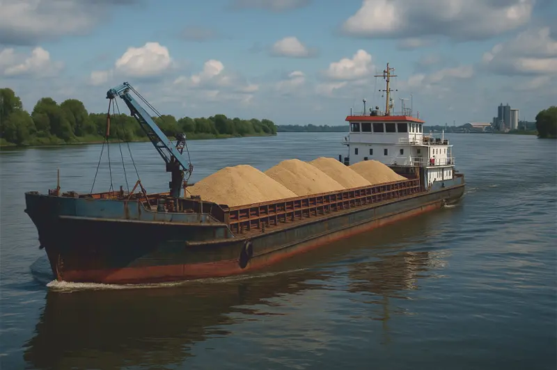 River transport vessels monitoring