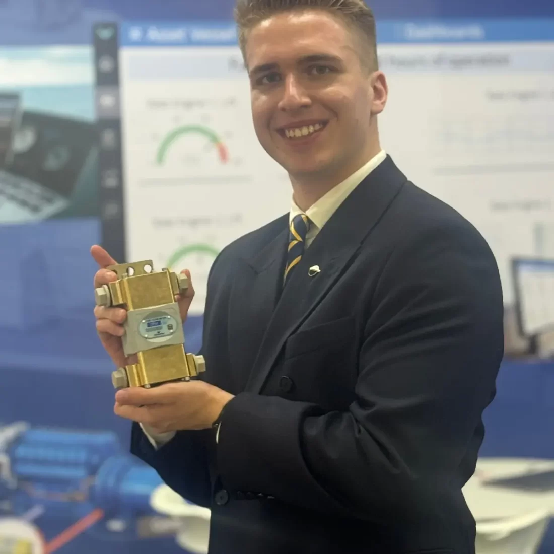 DFM 900D brass fuel flow meter