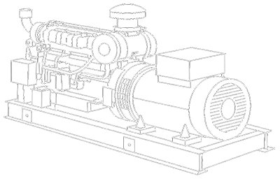 Diesel genset wireframe
