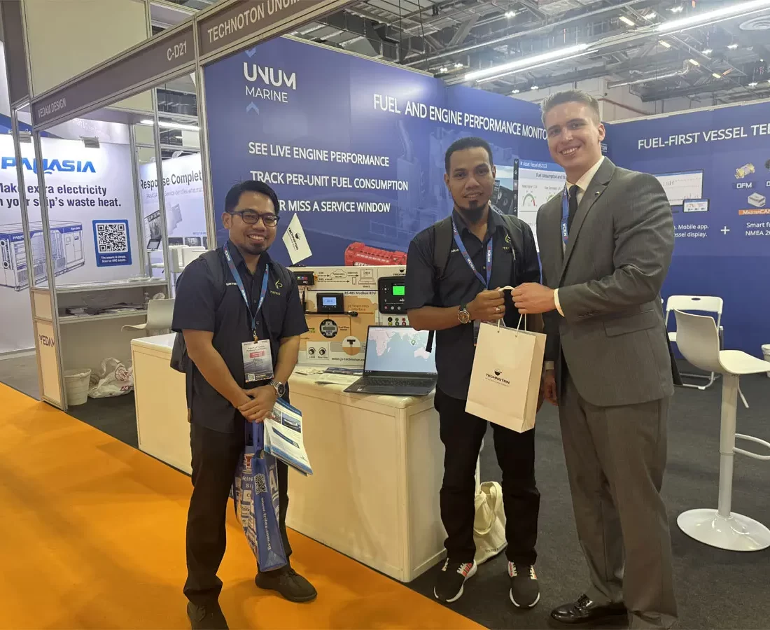 Telematics stand UNUM Marine monitoring platform at APM 2026