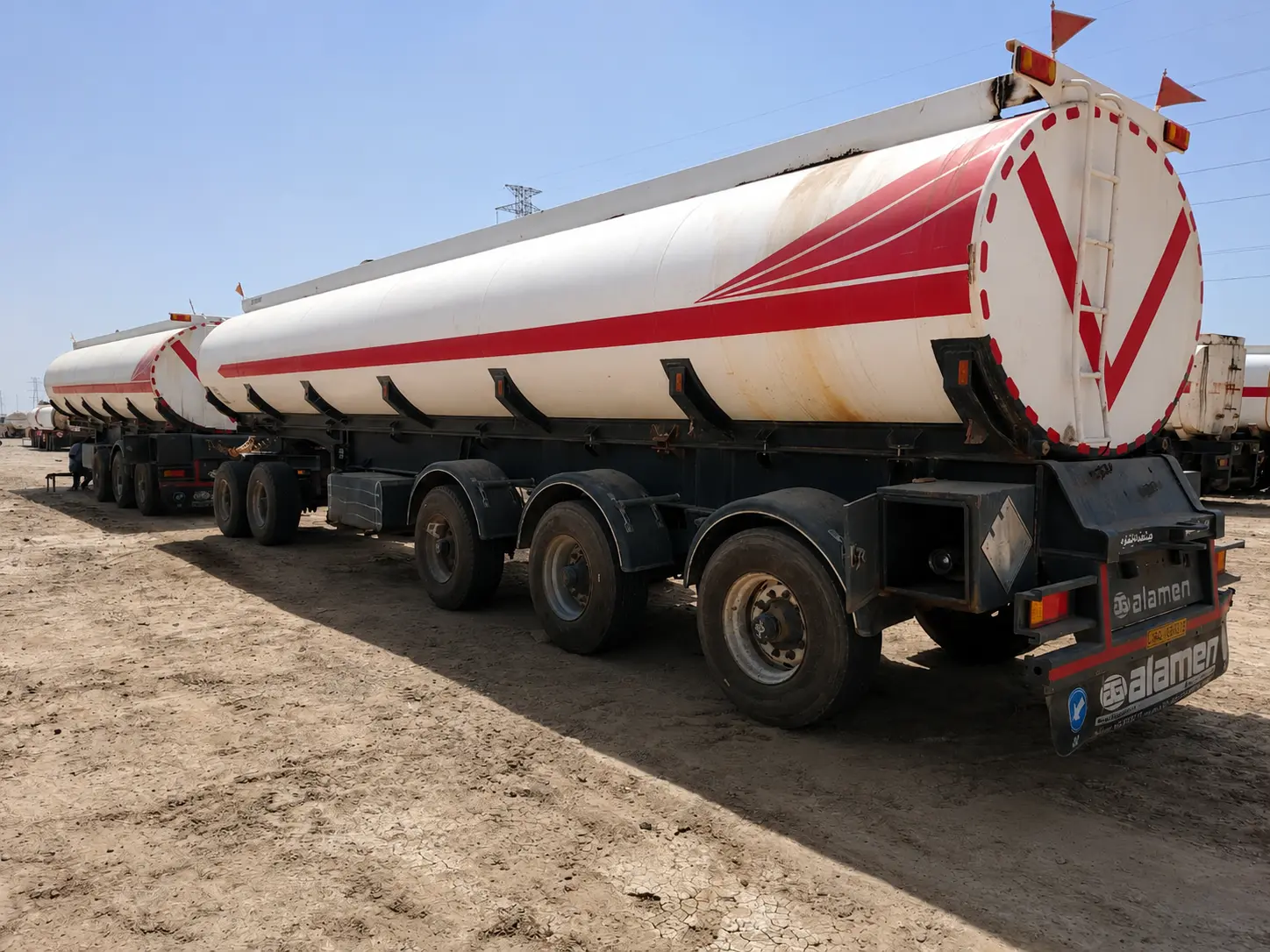 Remorque-citerne destinée au transport de produits pétroliers