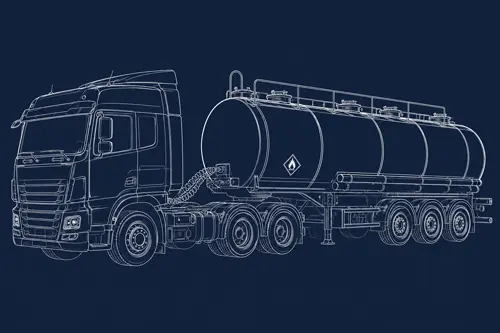 Système de surveillance du carburant pour camions-citernes
